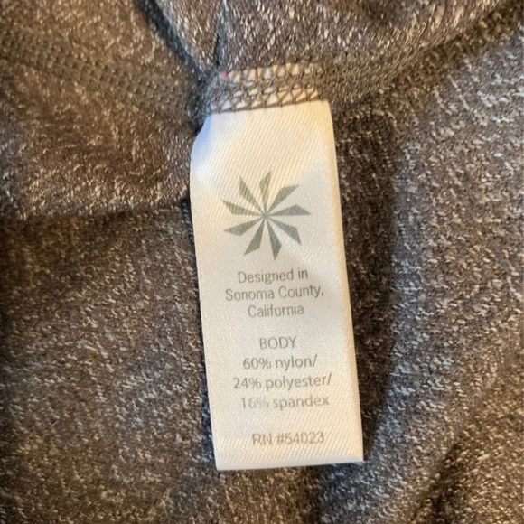 Athleta Women Chaturanga Workout Leggings Small Gray Tan Swirl Pattern High Rise - Picture 8 of 9